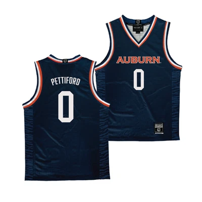 Camiseta deportiva de baloncesto para hombre Auburn azul marino - Tahaad Pettiford Foto 1 de 2