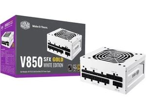Cooler Master 850W 80 Plus Gold Power Supply SFX Gold White Edition Fully Mod... - Picture 1 of 1