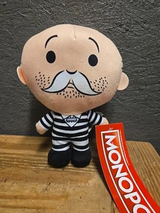 Hasbro Mr. Monopoly Onkel Pennybags 7 Zoll Plüschtier Stofftier Fabrik Gefängnis Vogel Neu mit Etikett - Bild 1 von 3