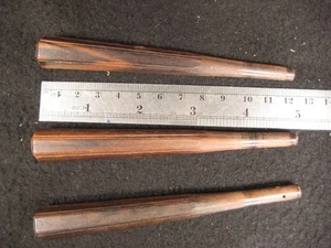 CLAVIJAS CHAMISEN JAPONESAS ANTIGUAS ERA TAISHO MADERA DE CAQUI - Imagen 1 de 11