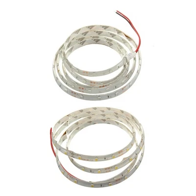 2 Pcs 1M 60-3528 SMD  LED Light Strip DC12V, Warm White & Red V5C99278 - Image 1 of 4