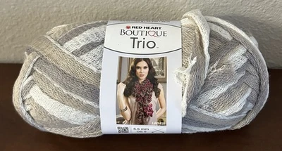 Red Heart Boutique Trio Súper Voluminoso Hilo Acrílico Color Esquisto 22 Yardas Foto 1 de 3