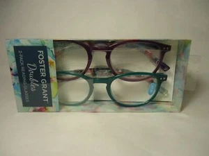 Foster Grant "WAVERLY" Doubles 2 Pack Reading Glasses  ***LIMITED QUANTITIES*** - Picture 1 of 12