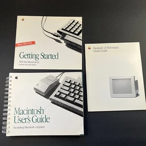 Guida utente Apple Macintosh vintage per desktop per iniziare e visualizzare libri - Foto 1 di 7