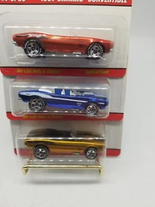 Hot Wheels 1967 Camaro Convertible Classics Series 2 Lot Of 3 Orange Blue Gold - Picture 1 of 17