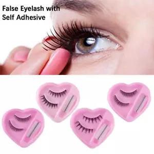 Makeup False Eyelash 1Pair False Eyelash with Self Adhesive Hot I1 - Picture 1 of 14