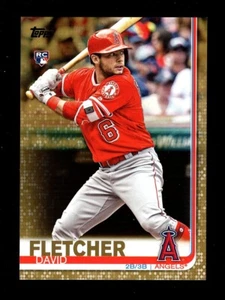 2019 TOPPS GOLD #520 DAVID FLETCHER RC 176/2019 ANGELS - Picture 1 of 1