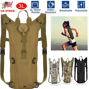 Hydration Backpack Pack 3L Water Bladder Bag For Hiking Camping Cycling Outdoor - Picture 1 of 25