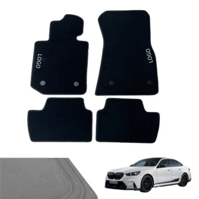 Velour Mats For BMW M2 M4 M5 Car Floor Mats Original Auto Black Carpets Foto 1 de 4