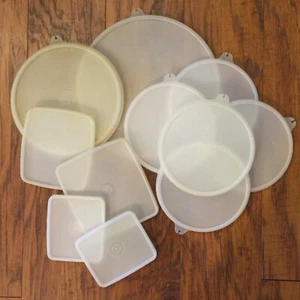 11 Stück Tupperware Ersatzdeckel transparent verschiedene Größen - Bild 1 von 4