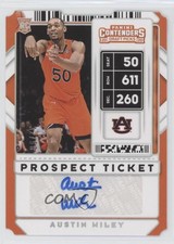 2020 Contenders Draft Picks Sticker Variation Ticket Stub /50 Austin Wiley Auto