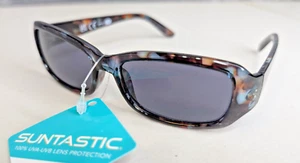 Suntastic Foster Grant Sunglasses Ladies Trend Womens Tortoise Brown Turquoise - Picture 1 of 9