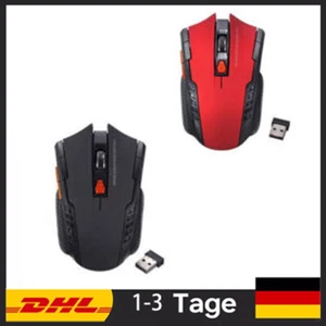 2.4G Kabellos Maus USB Empfänger für PC Notebook Mouse Laptop Funk 10m 1600DPI~ - Photo 1/8