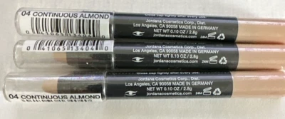 JORDANA 12 Hr Made To Last Eyeshadow Pencil #04 Continuous Almond Lot Of 3 New - Image 1 of 4