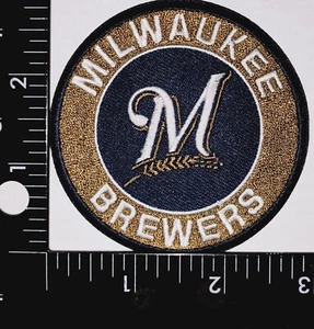 MILWAUKEE BREWERS BASEBALL IRON ON PATCH  - Picture 1 of 3