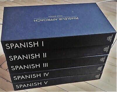 Pimsleur SPANISH Language Levels 1 2 3 4 5 Gold Edition Audio Course (80 CD's) • 161.74$