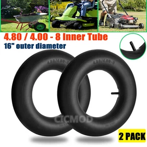 2Pcs 4.80/4.00-8 Inner Tube 4.00-8 4.80-8 480/400-8 Wheel Barrow Lawn Mover Tire - Picture 1 of 15