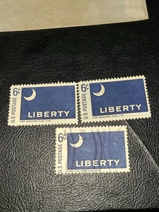 Stamp US Historic Flags Fort Moultrie Flag 1776 6c Scott# 1345 Used 1968 - #3737 - Picture 1 of 3