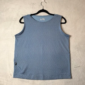 Jockey Tank Top Women's Large Sleeveless Aztec Design Liquid Knit Athleisure Tee - Picture 1 of 16