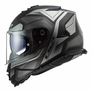 2XL XXL LS2 STORM FASTER Full Face Road Motorbike Helmet MATT BLACK / TITANIUM - Bild 1 von 6