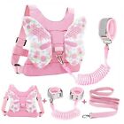  3 in Toddler Harness Leashes + Anti Lost Wrist Link, Kids Harness 1 Pink