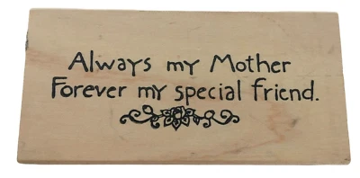 Sello de goma Northwoods Día de la Madre Tarjeta Sentimiento Forever Friend Palabras Frases Foto 1 de 4