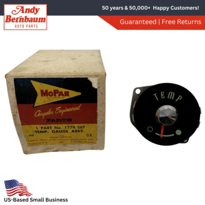 1957-1958 Plymouth Belvedere Instrument Cluster Temperature Gauge 1779567 NOS - Image 1 of 4