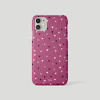 Tirita Phone Case For Iphone 15 14 13 11 12 Se X Xr Hearts Rain Polka Dots Pink