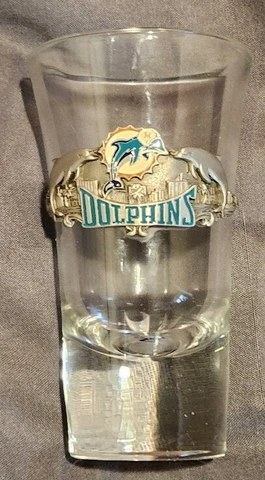 MIAMI DOLPHINS NFL TALL SHOT GLASS Cover