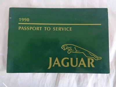 90 Jaguar XJ6 XJS XJ12 1990 pasaporte a servicio en blanco Foto 1 de 4