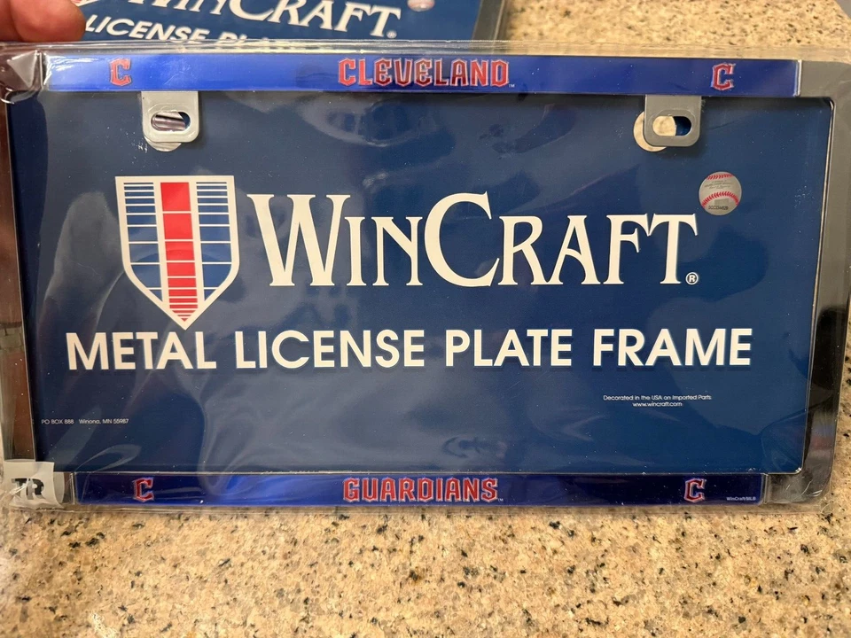 CLEVELAND GUARDIANS CHROME METAL LICENSE PLATE FRAME HIGH QUALITY - Image 1 of 1