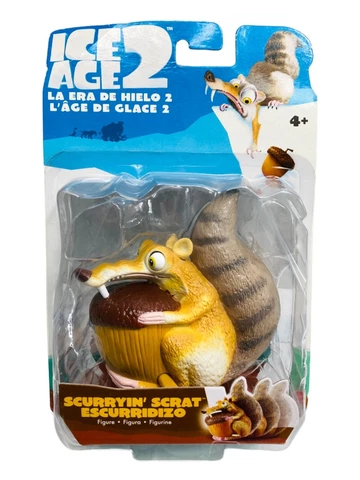 NEW Ice Age 2 Scurryin' Scrat Escurridizo Wind Up Action Figure 2005 Mattel RARE Cover