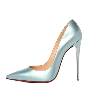 Christian Louboutin NIB So Kate 120 Stiletto Heels Pumps 39.5 Everest Metallic - Picture 1 of 8