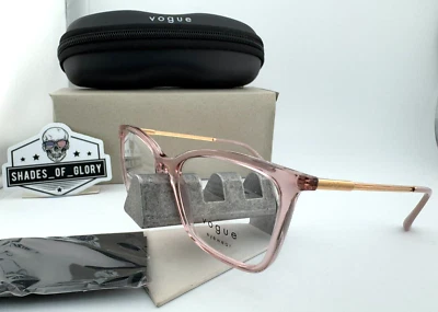 VOGUE VO 5563 2939 MARCO DE GAFAS ROSA TRANSPARENTE 53MM AUTÉNTICO NUEVO $170 Foto 1 de 4
