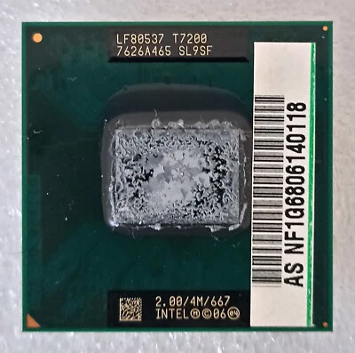 CPU Intel T7200 Core 2 Duo - 2.00/4M/667 2 GHz 4M Cache 667 MHz FSB processore - Immagine 1 di 2