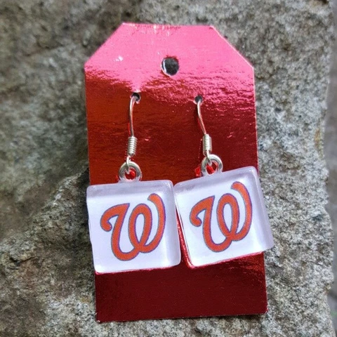 Washington Nationals Earrings MLB Nationals Baseball Soto Fashion Jewelry Cover