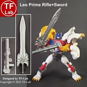 Sword + Rifle Upgrade Kit for Transformers Legacy Evolution Maximal Leo Prime