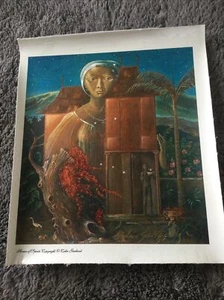Print On Canvas By Jamaican/ Australian Artist Colin Garland House Of Spirits - Picture 1 of 9