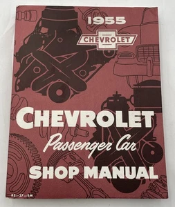 1955 Chevy Passenger Car Shop Manual Newer Reprint Service Repair Book - Picture 1 of 16