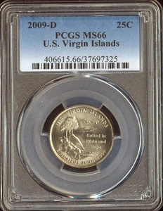 2009-D US Virgin Islands Quarter PCGS MS66 Holiday Sale 🎁 - Picture 1 of 2