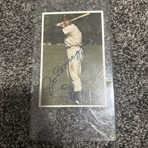 Tarjeta firmada por Joe Dimaggio - TCMA 1982 4" X 6" - Yankees #421 con carta completa JSA - Imagen 1 de 3