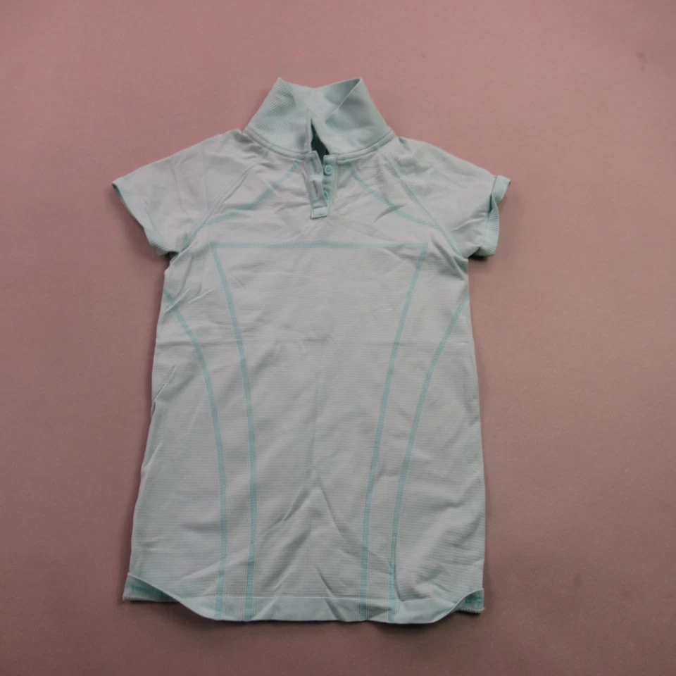 Camisa Ivivva Niñas 10 Manga Corta Cuello Pullover Ligero Polo Lululemon Foto 1 de 4