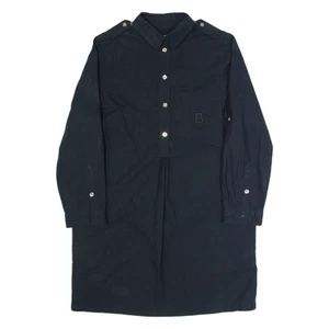 BURBERRY Womens Shirt Dress Black Long Sleeve Knee Length UK 6 - Picture 1 of 6