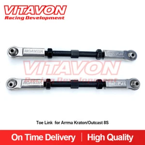 Vitavon Kraton 8S Outcast 8S  CNC aluminum7075 Toe Link for Arrma 1/5 Silver - Picture 1 of 5