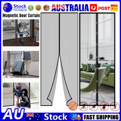 Magnetic Screen Door Curtain Anti-Mosquito Net Fly Insect Screen Mesh Pet Guard - image 1 of 4