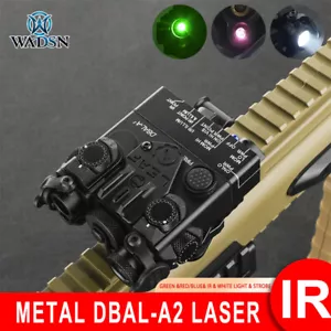 WADSN Tactical DBAL-A2 luce che mira verde IR laser metallo PEQ torcia luce stroboscopica - Foto 1 di 22