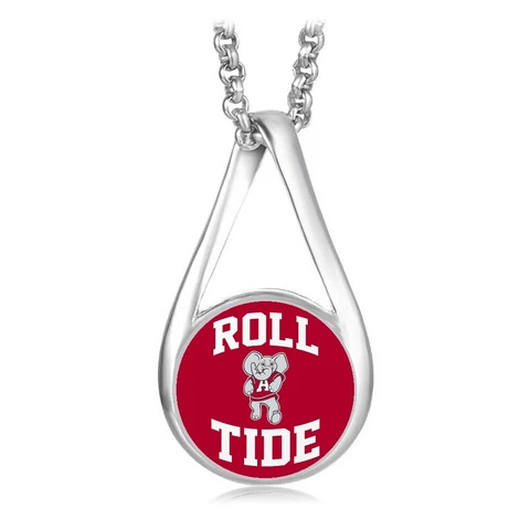 Special Alabama Crimson Tide Womens Sterling Silver Necklace Jewelry Gift D28RT Cover