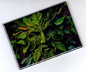 Green man pagan Holly King Wiccan Druid Souvenir New style Fridge Magnet #2735 - Picture 1 of 1
