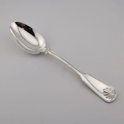 Tiffany Shell & Thread Sterling Silver Oval Soup Spoon - 7 1/8" - No Monogram - Image 1 of 3