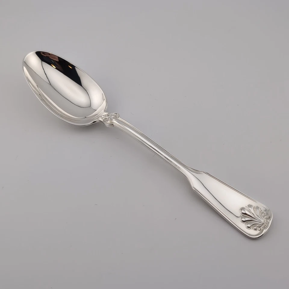 Tiffany Shell & Thread Sterling Silver Oval Soup Spoon - 7 1/8" - No Monogram - Image 1 of 3